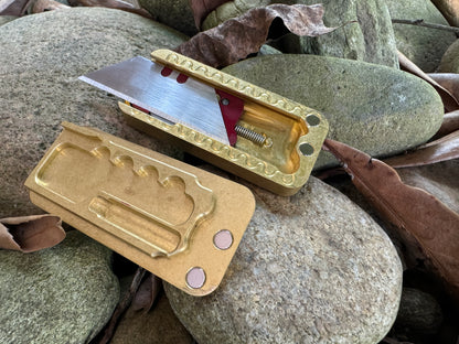 RiveryMFG Brass Zero Utility Knife Original Pattern
