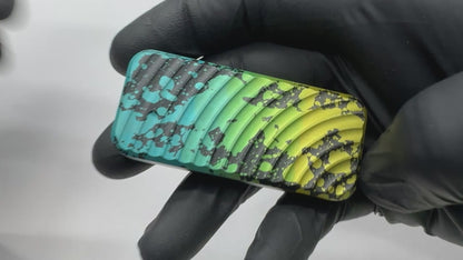 RiveryMFG Multi Color Splatter Summer Gradient Zero utility knife CadLab collaboration