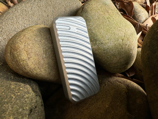Gray Zero utility knife by RiveryMFG with original pattern