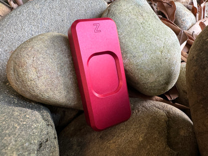 RiveryMFG Red Zero Utility Knife with smooth operator pattern