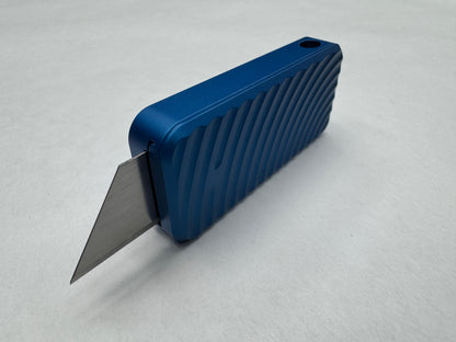 RiveryMFG Zero Blue CadLab collaboration utility knife with original pattern