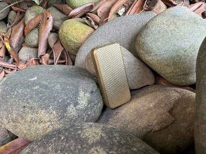 RiveryMFG Brass Zero Utility Knife Knurl Pattern