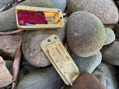 RiveryMFG Brass Zero Utility Knife Original Pattern