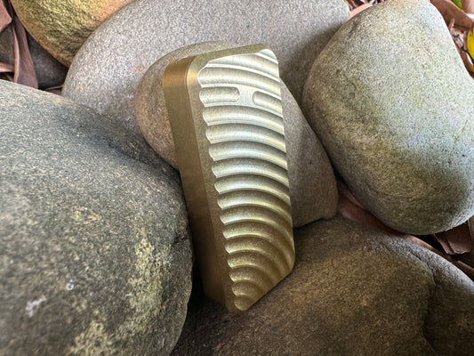 RiveryMFG Brass Zero Utility Knife with original pattern