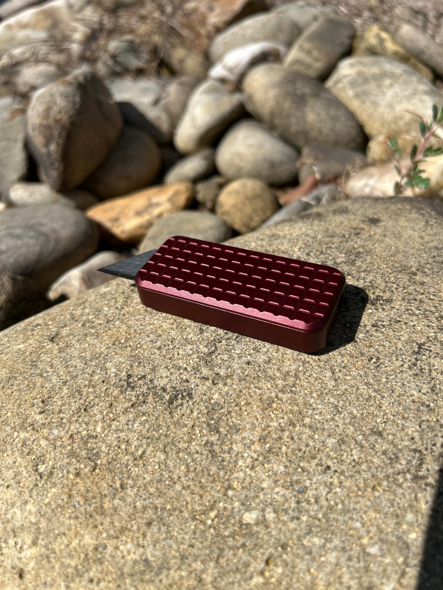 RiveryMFG Zero Chocolate CadLab collaboration utility knife with grenade pattern