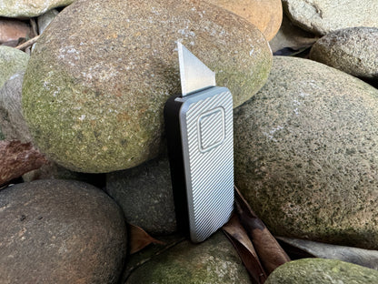 RiveryMFG Zero Custom Combination File Gray Lid and Black Base Retractable Utility Knife