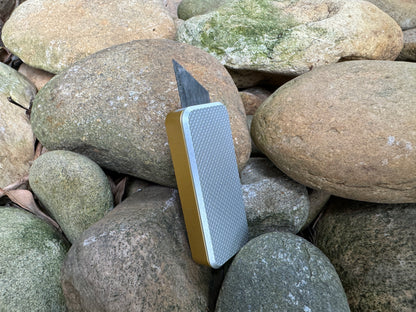 RiveryMFG Zero Custom Combination Knurled Gray Lid and Gold Base