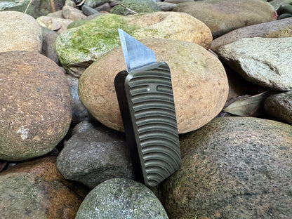 RiveryMFG Zero Custom Combination Original Dark Gray Lid and Black Base Utility Knife