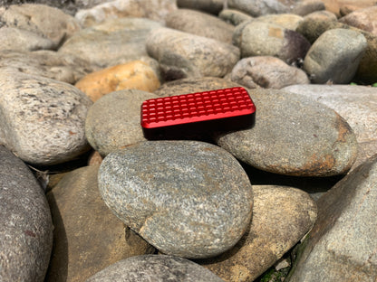 RiveryMFG Zero utility knife custom combination with red grenade pattern and black base