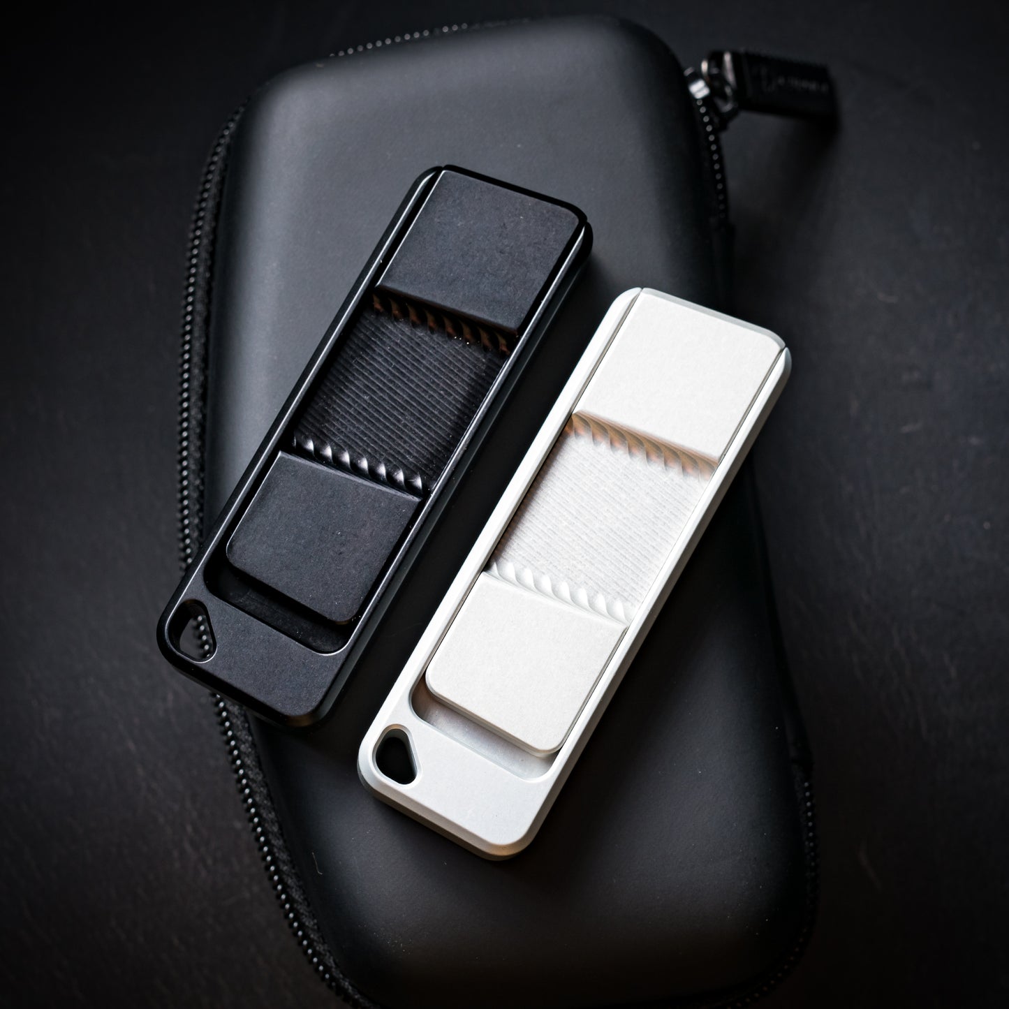 Zero-G Silver and Black Utility Knife