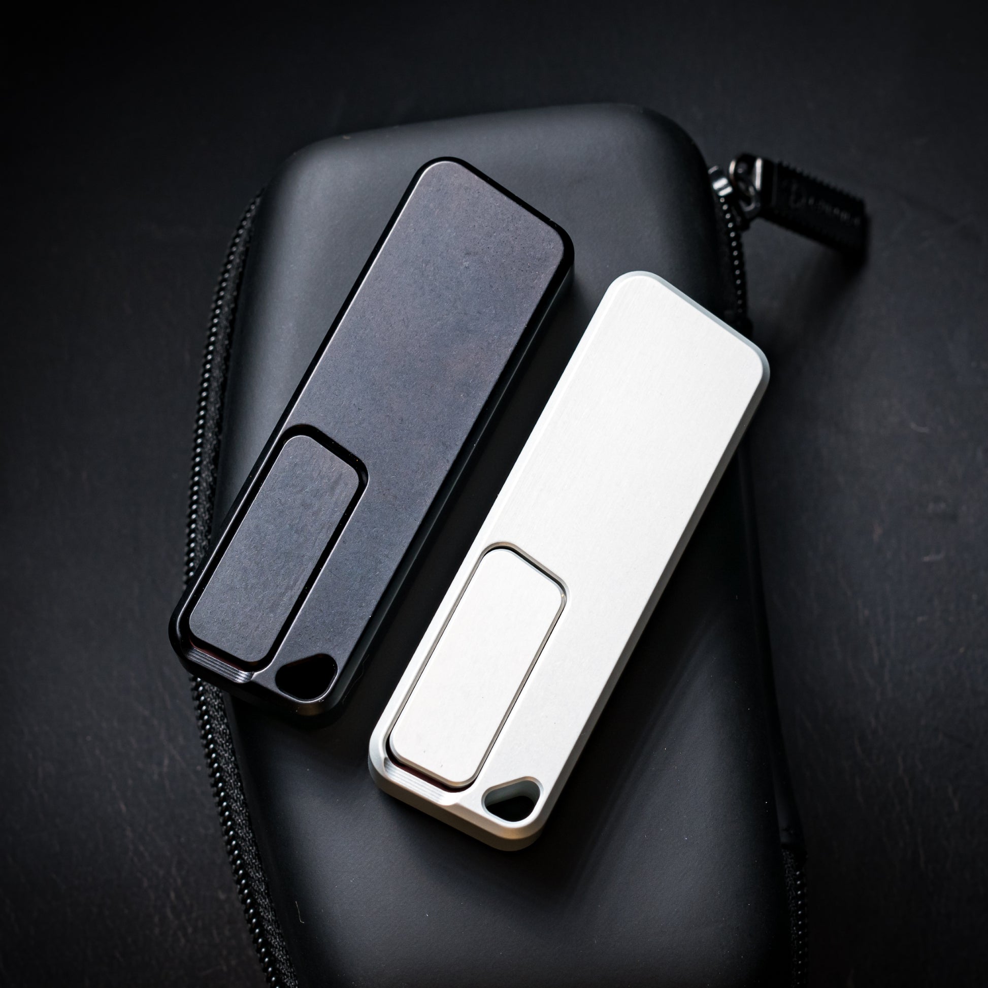 Zero-G Silver and Black Utility Knife