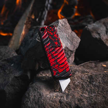 Zero-G Blood Spatter Finish Utility Knife