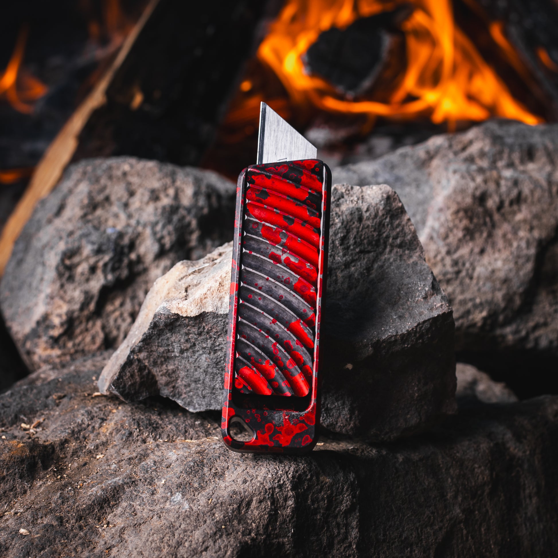 Zero-G Blood Spatter Finish Utility Knife