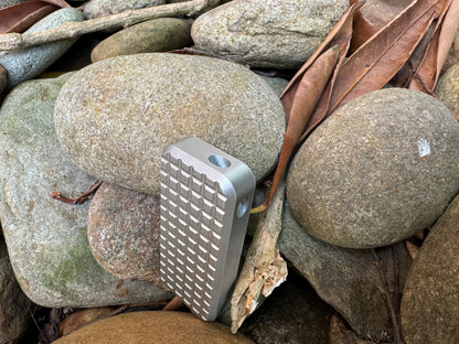 RiveryMFG Zero Gray Utility Knife with grenade pattern. 