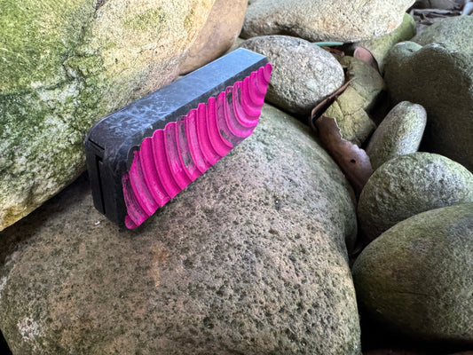 RiveryMFG Zero Pink and Charcoal Utility Knife Original Pattern