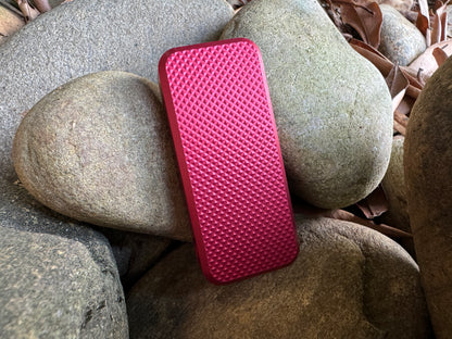 RiveryMFG Red Zero Utility knife with knurl pattern