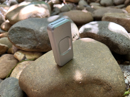 Gray RiveryMFG Zero Smooth Operator Pattern-6061 Aluminum utility knife.