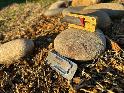 RiveryMFG Zero Ti Brass Hybrid utility knife